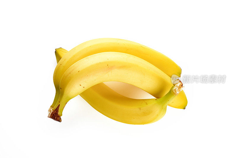 香蕉孤立在白色背景