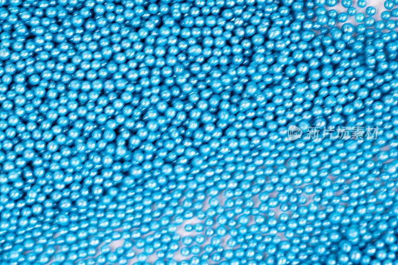 蓝色的糖果球在动画工作室拍摄