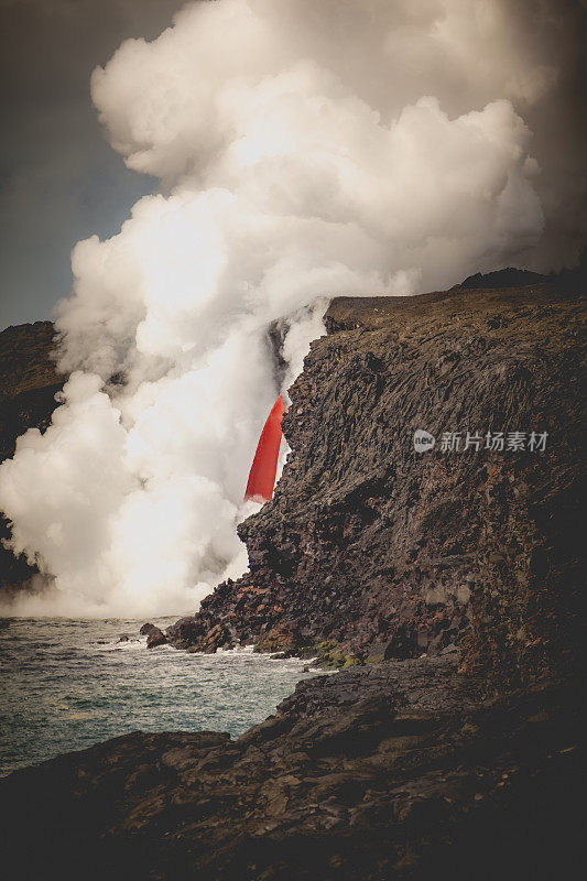 基拉韦厄熔岩流，大岛，夏威夷