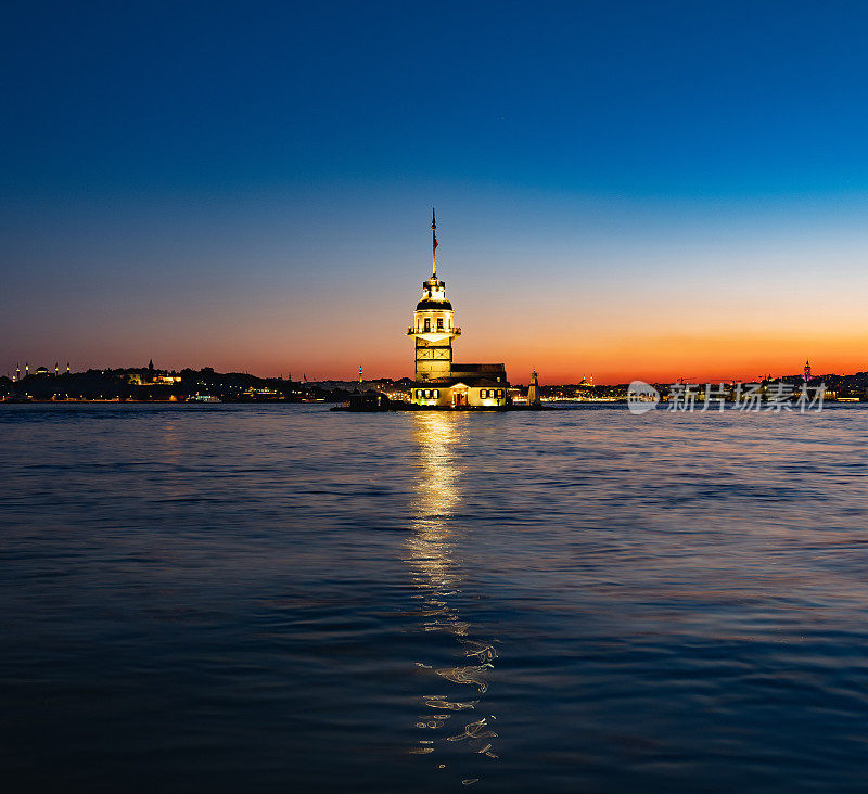 少女Tower-Maiden的Tower-Istanbul-Turkey