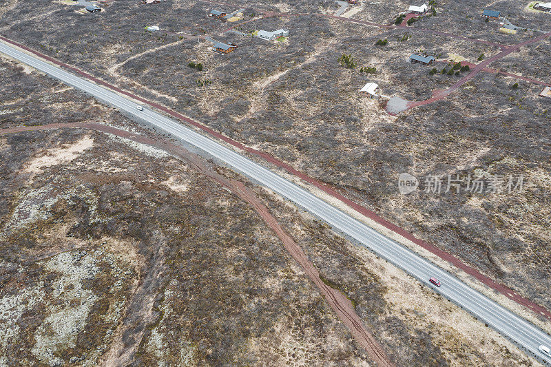 冰岛公路鸟瞰图