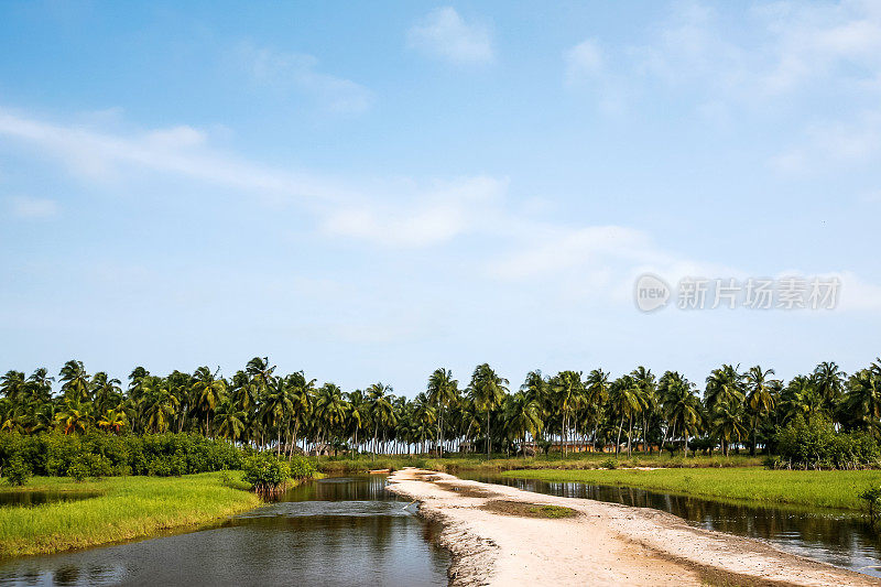 非洲泻湖景观-贝宁