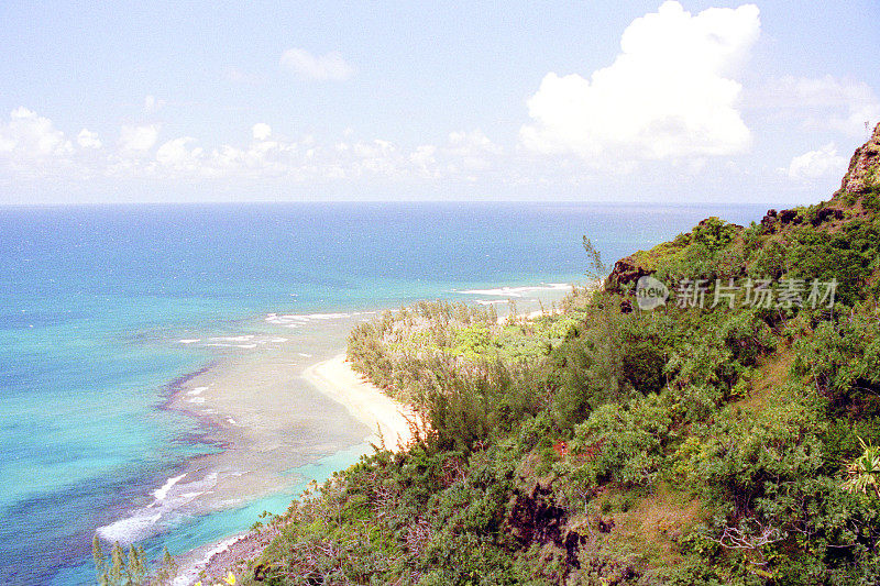 夏威夷海滩海岸线电影照片