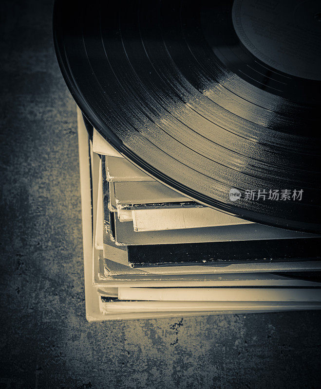 有音乐的黑胶唱片