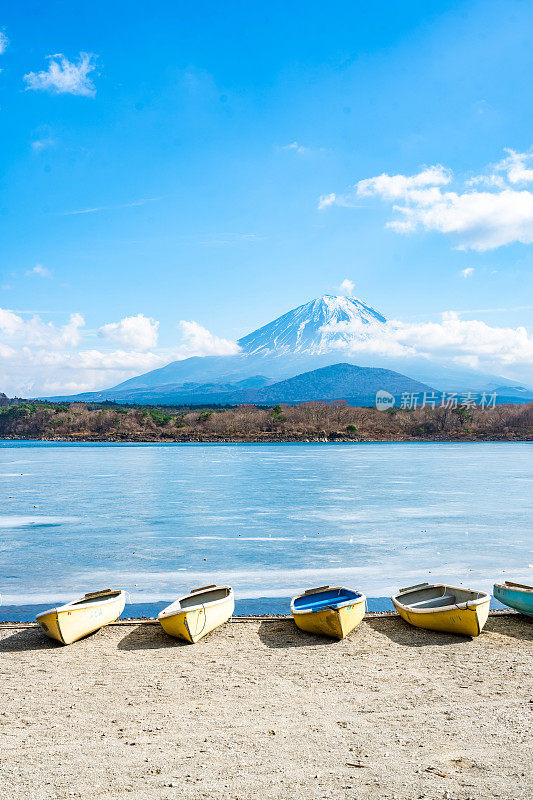 富士山和Shojiko湖，日本