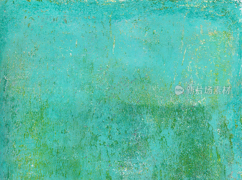明亮的绿松石手绘背景