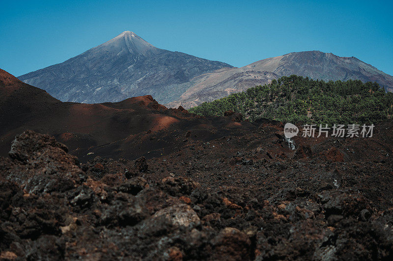 加那利群岛特内里费岛泰德国家公园的火山景观