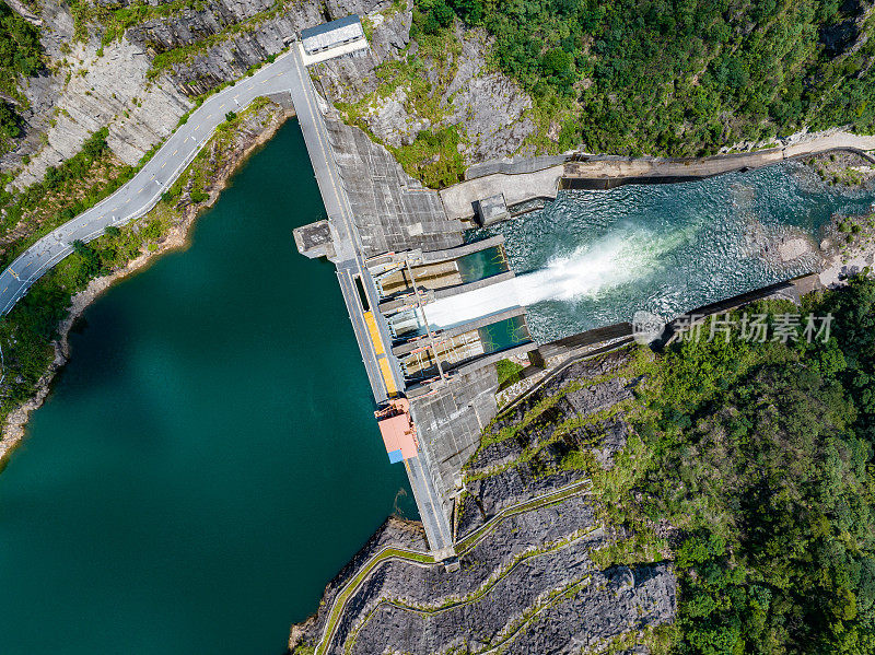 水电大坝航空摄影