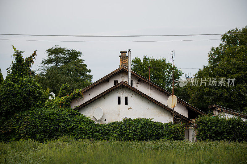 住宅区旧欧式公寓建筑