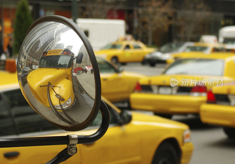 纽约的黄色出租车