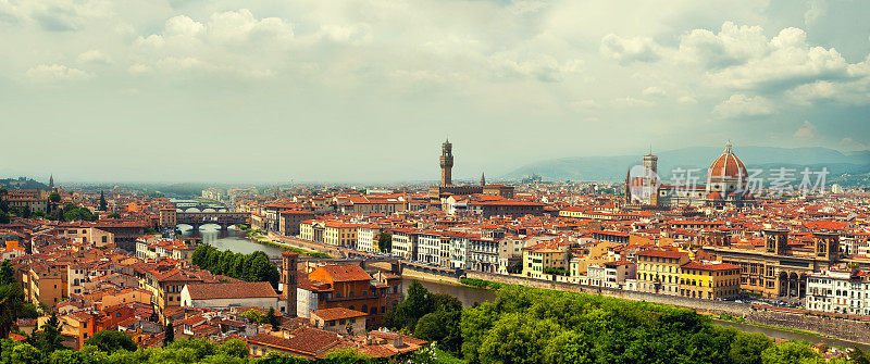 意大利佛罗伦萨的全景