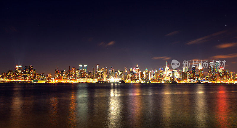 曼哈顿城市夜景