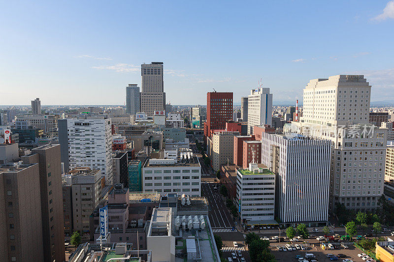 日本札幌天际线