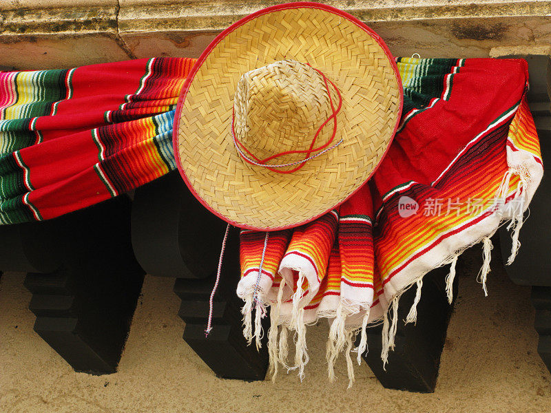 帽子墨西哥桑布雷罗毛毯