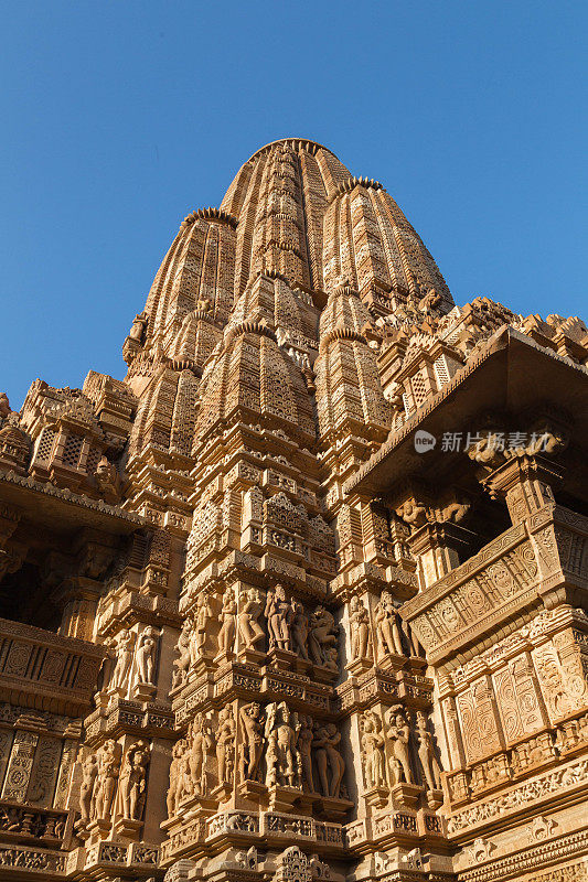 Khajuraho寺庙,印度。