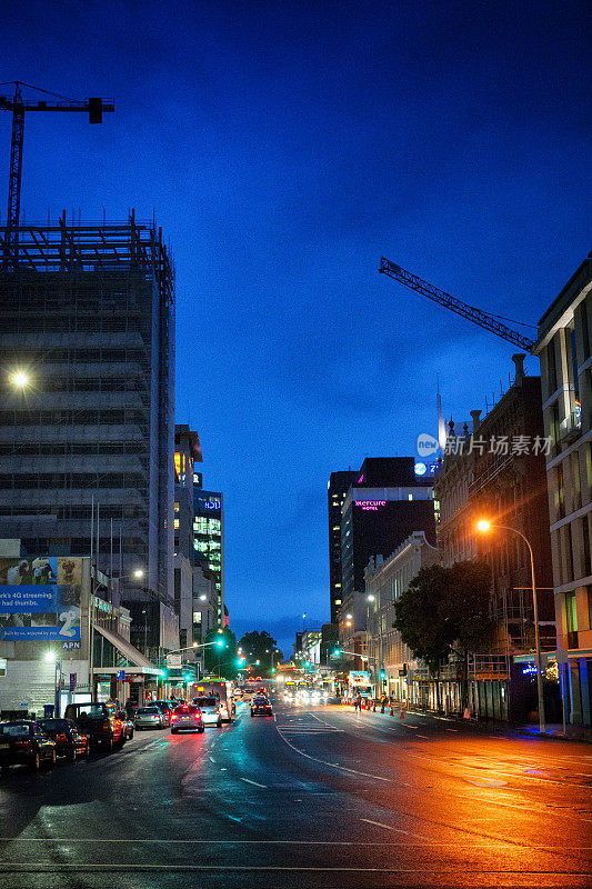新西兰奥克兰市中心的街道