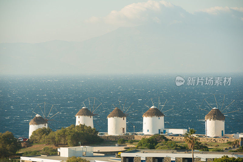 米克诺斯岛风车