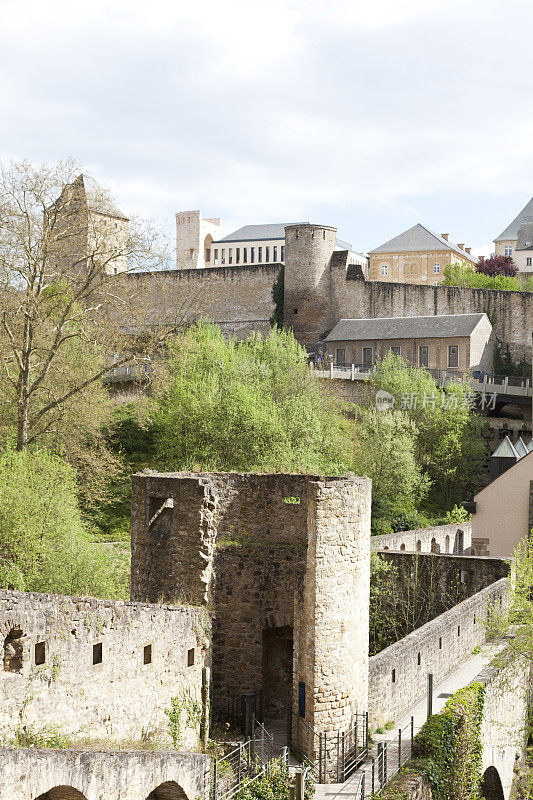 卢森堡的城墙