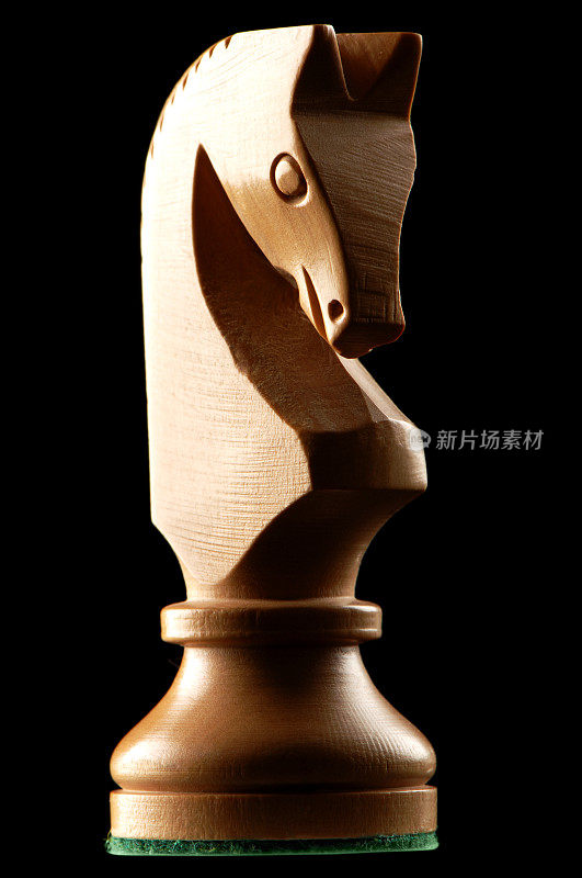 黑棋上的白骑士棋