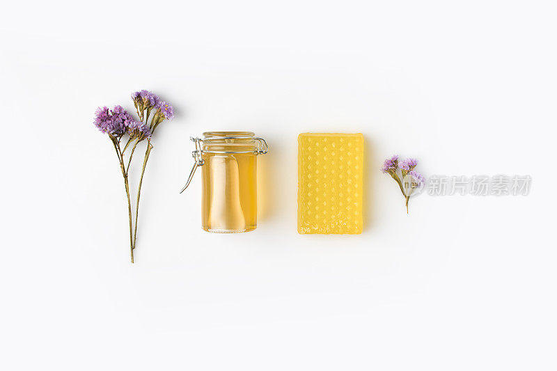 手工制作的蜂蜜香皂