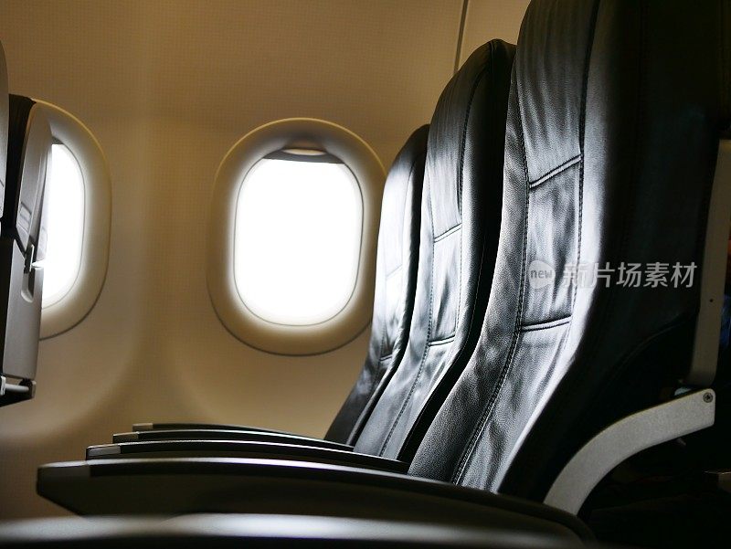 机舱里的飞机座位
