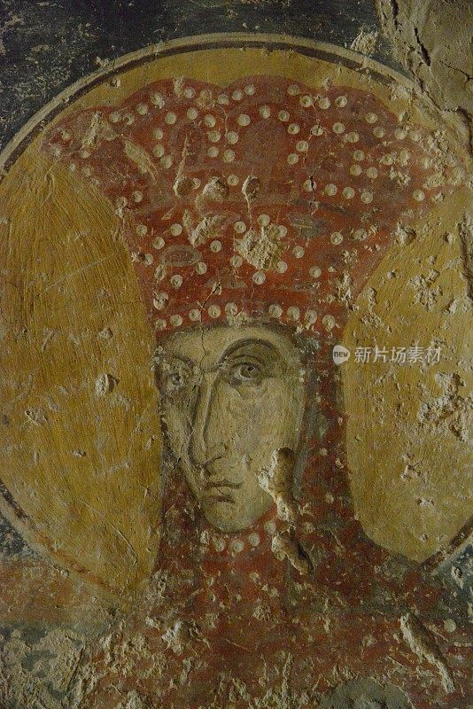 马其顿教堂的古老壁画