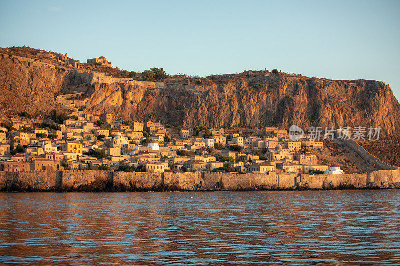 希腊伯罗奔尼撒半岛的Monemvasia