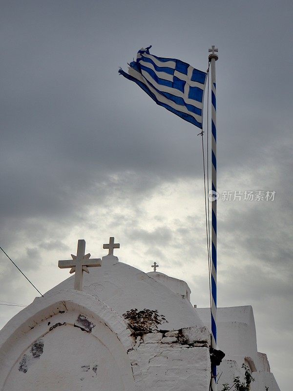 希腊国旗和东正教