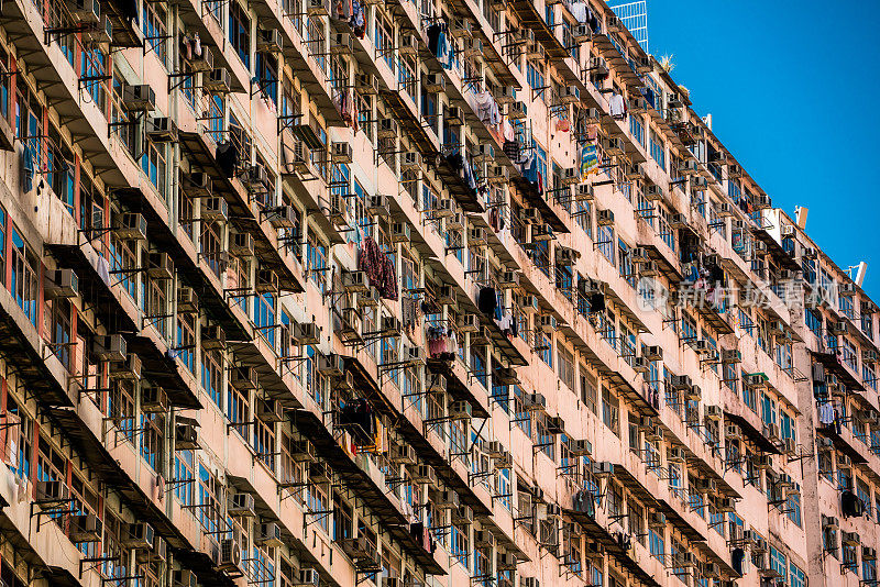 高密度住宅大厦，香港