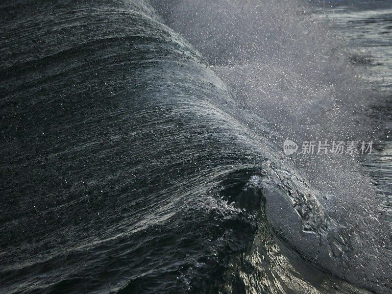 海浪顶破和泡沫