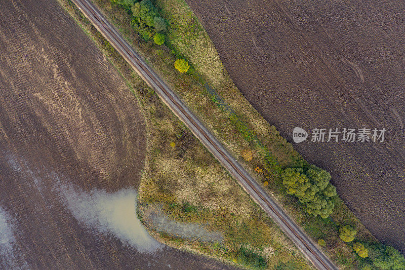 铁路鸟瞰图