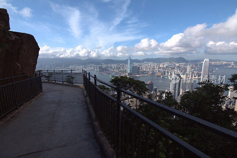 香港岛卢加德路全景