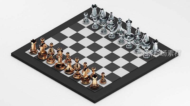 棋类游戏策划第一回合，竞技策略策划概念，第一步，3D渲染