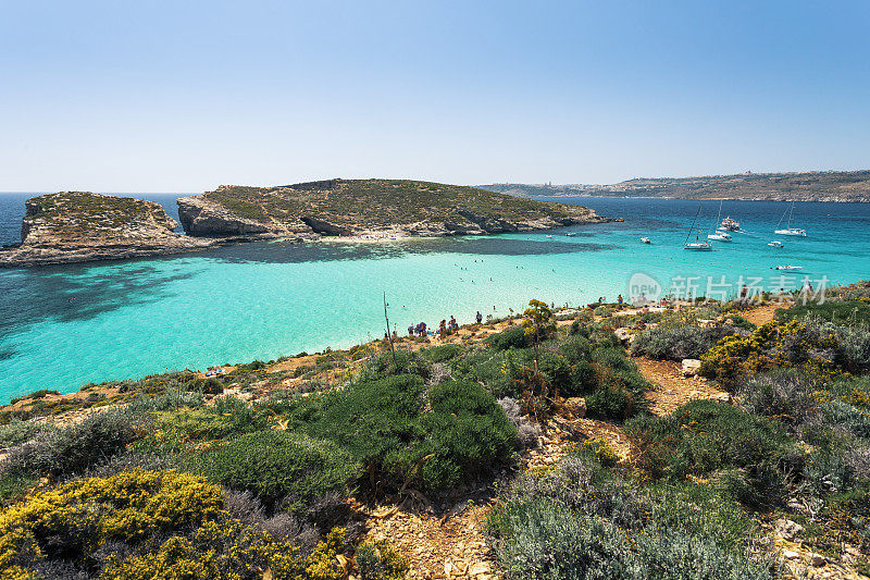 蓝色泻湖，Comino，马耳他