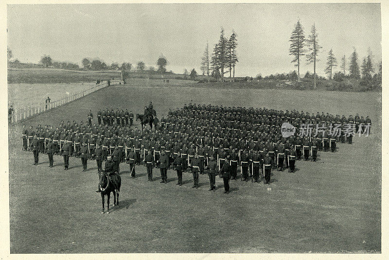 加拿大皇家步兵团阅兵，19世纪