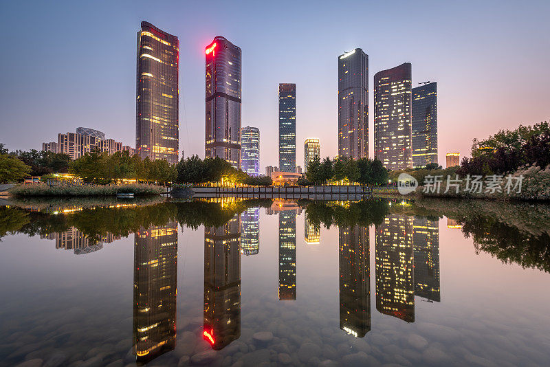 中国北京城市夜景