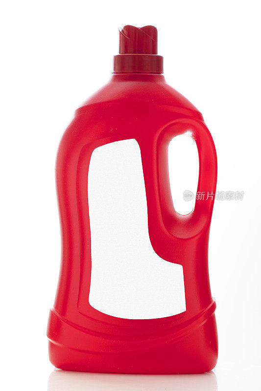 红色塑料液体洗涤剂瓶