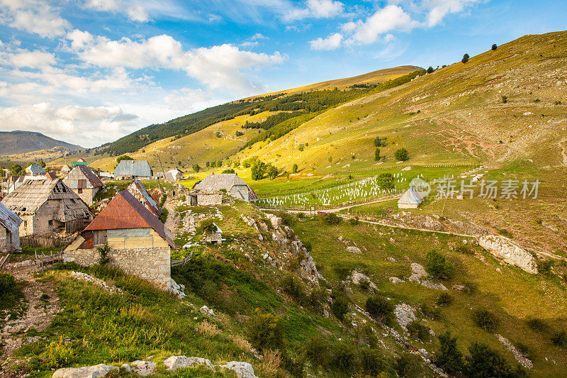 村庄和山脉，Lukomir，波斯尼亚和黑塞哥维那