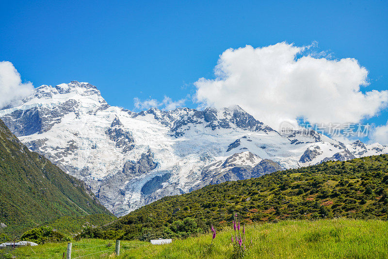 库克山国家公园风景，南岛，新西兰