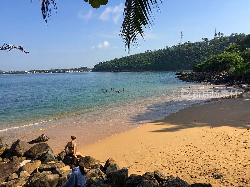 海滩和印度洋，加勒，斯里兰卡