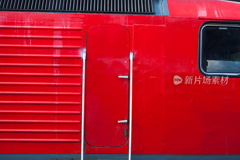 德国联邦铁路红色机车细节