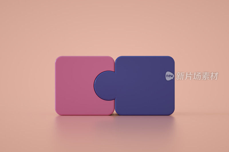 拼图拼板，团队合作概念。