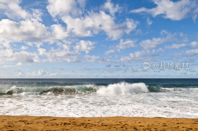 考艾岛北岸的海滩