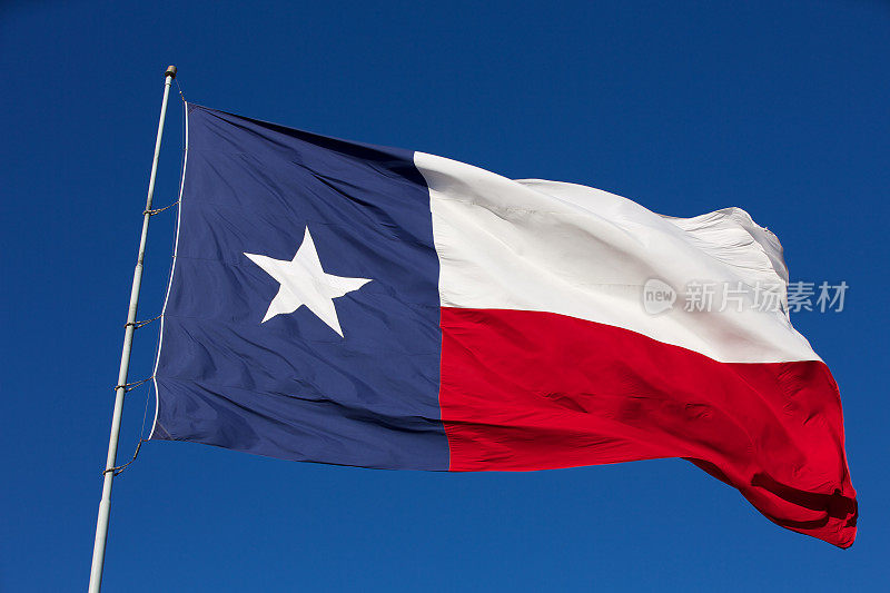 德州国旗迎风飘扬