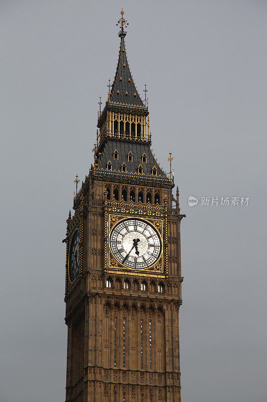 英国伦敦市中心的大本钟塔