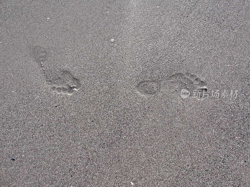 沙子的脚步