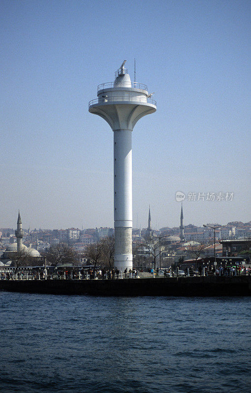 海滨的灯塔，?sküdar，土耳其伊斯坦布尔