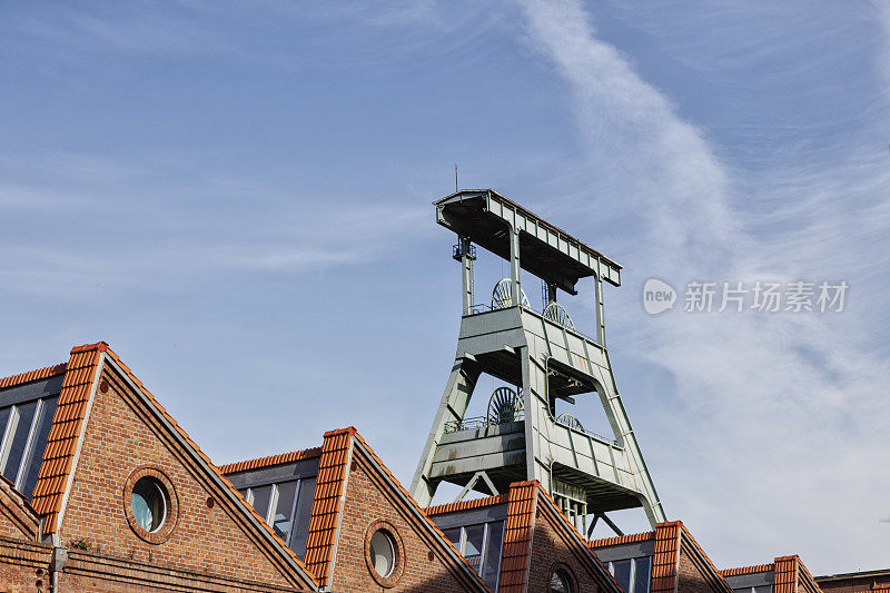 煤矿的竖塔