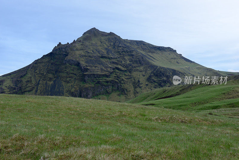 冰岛Skogafoss的山景