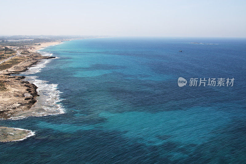 从以色列北部边境眺望地中海